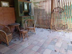 Padlástégla a teraszon