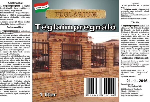Szilikonos téglaimpregnálószer