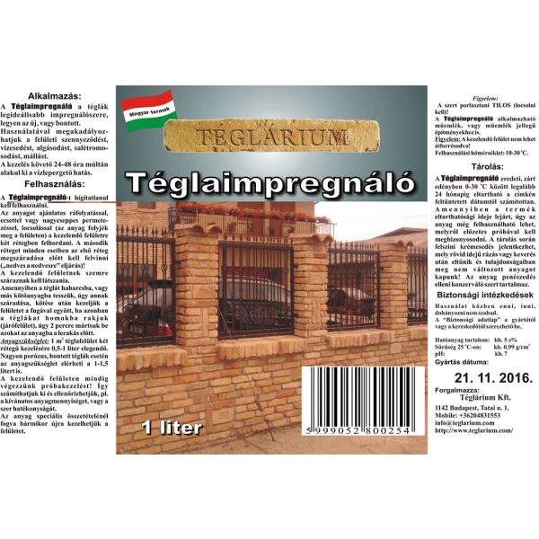 Szilikonos téglaimpregnálószer