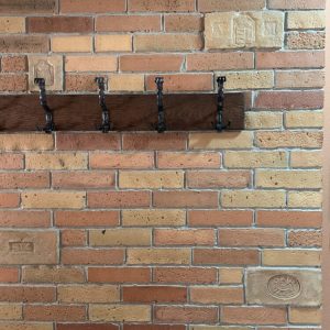 Homokfújt tégla szelet